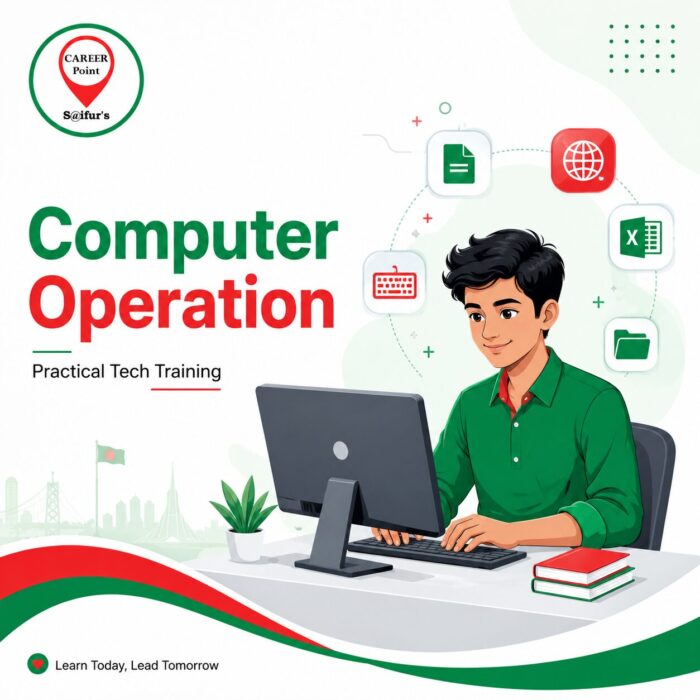 3. Practiacl Tech training Computer Operation course at Career Point at S@ifur's